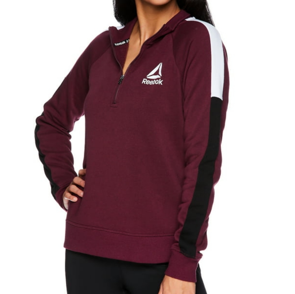 Reebok pullover sweatshirt relaxed fit half zip XXL new